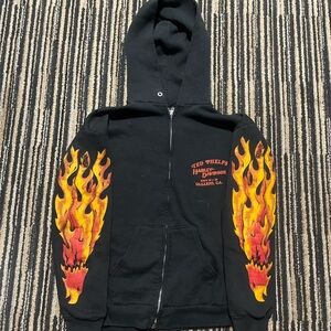 Harley Davidson Jerzees Black Zip-Up Hoodie